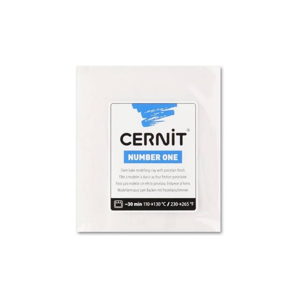 Pâte 'Cernit - N°1' Blanc opaque 250g