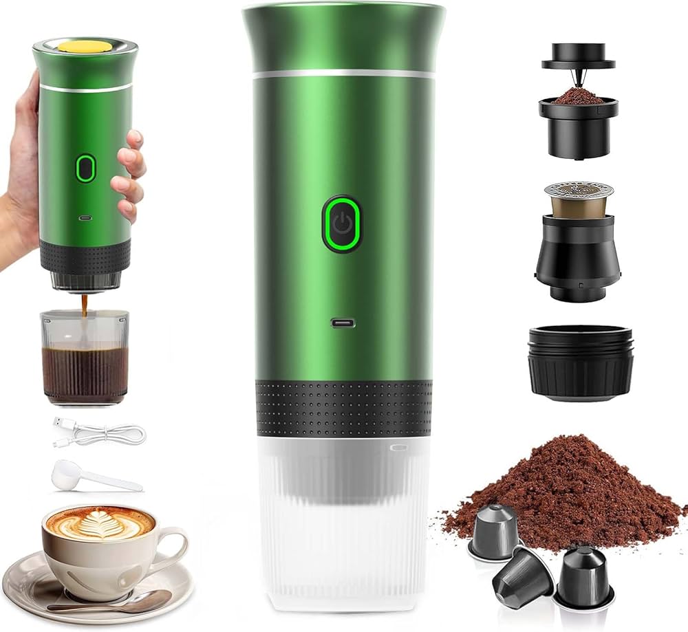 Machine à café portable électrique 3-en-1 pour expresso