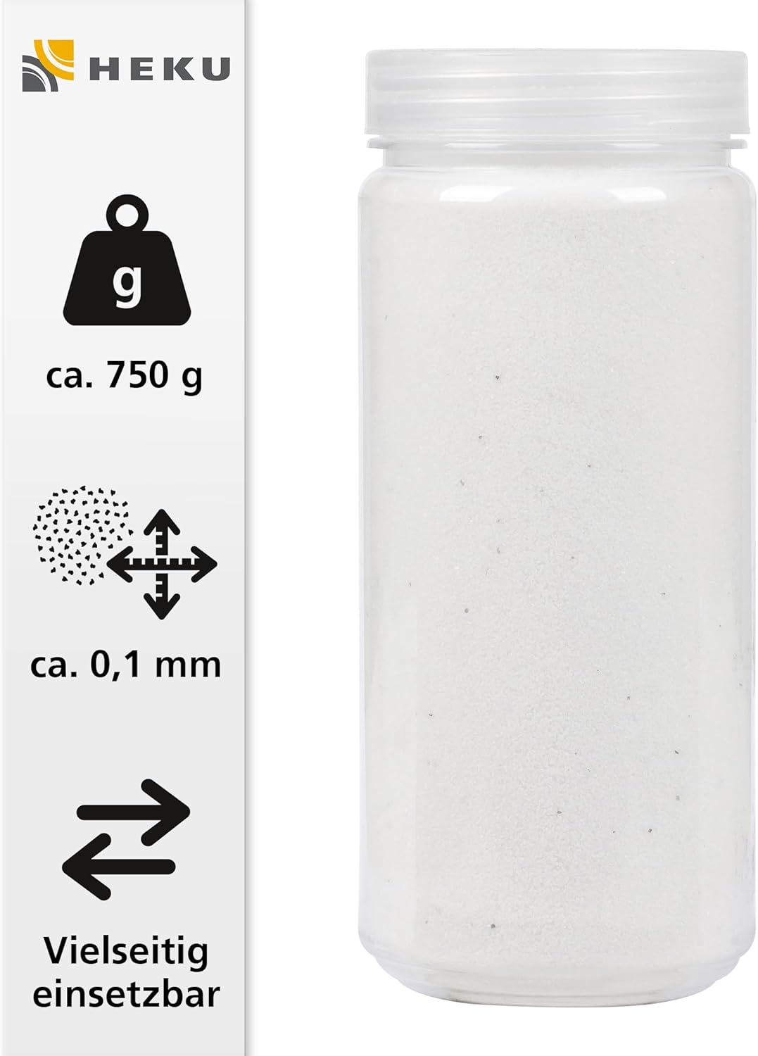 sable coloré, blanc, 750 g