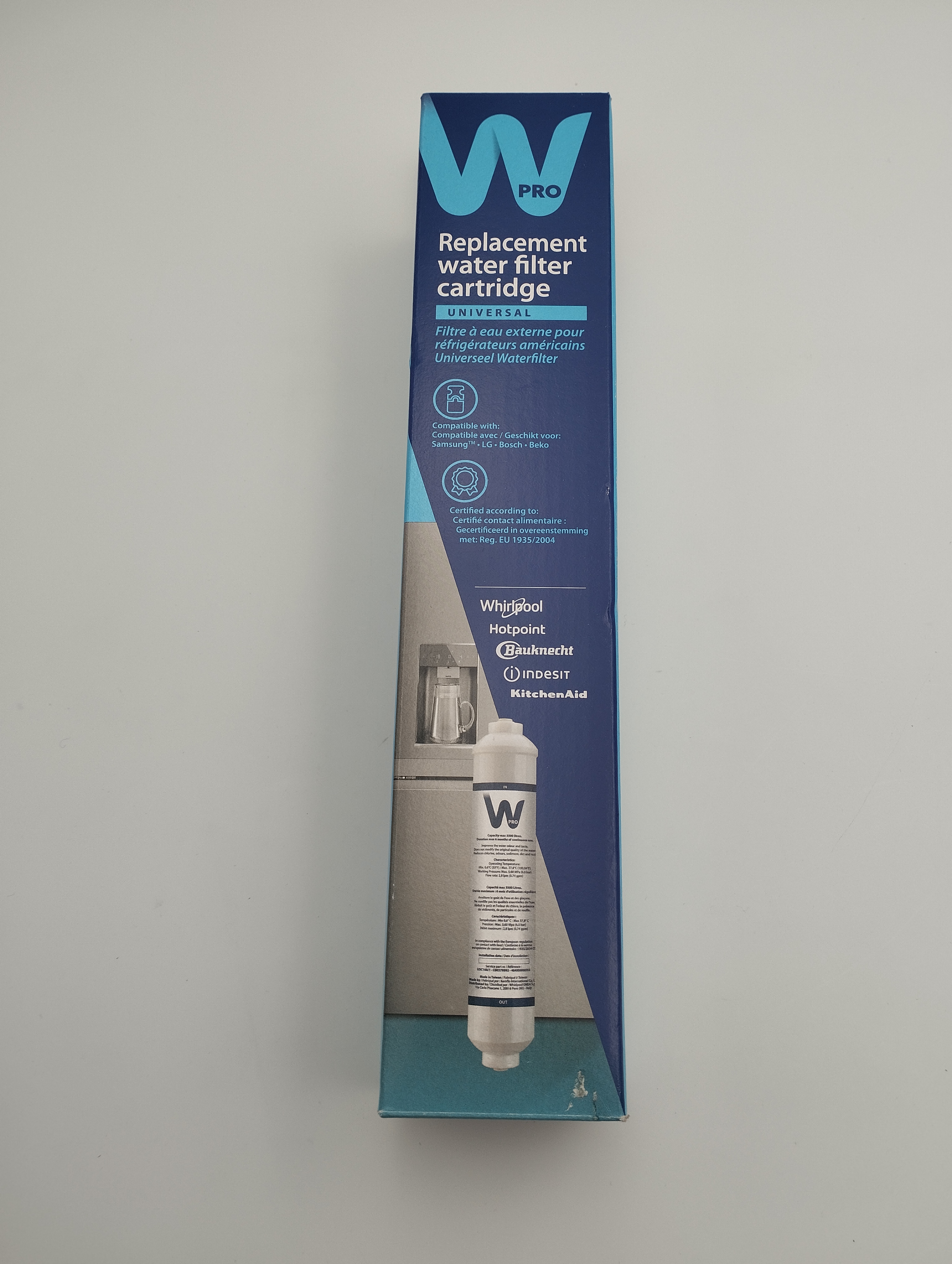 Filtre à eau externe WPRO USC100/1 pour réfrigérateur américain