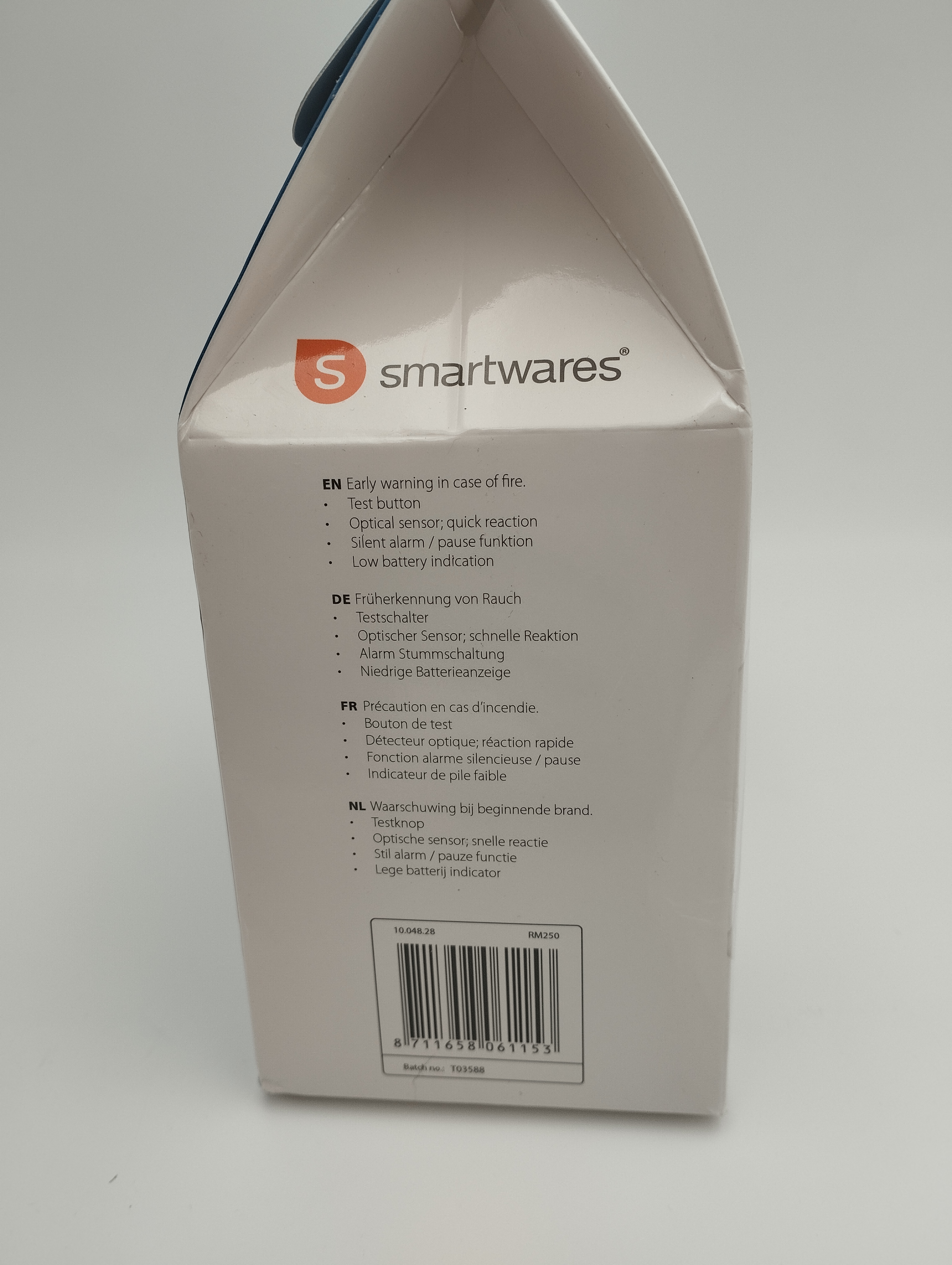 Détecteur de fumée Smartwares RM250/2 certifié TÜV avec alarme 85 dB