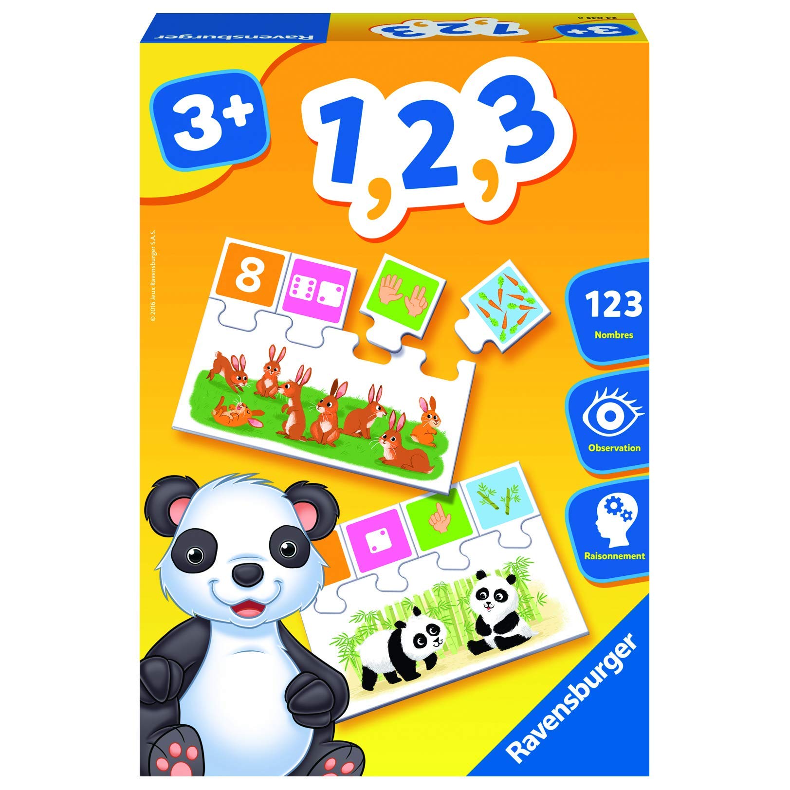 Produit neuf en déstockage – Jeu éducatif 1,2,3 Ravensburger