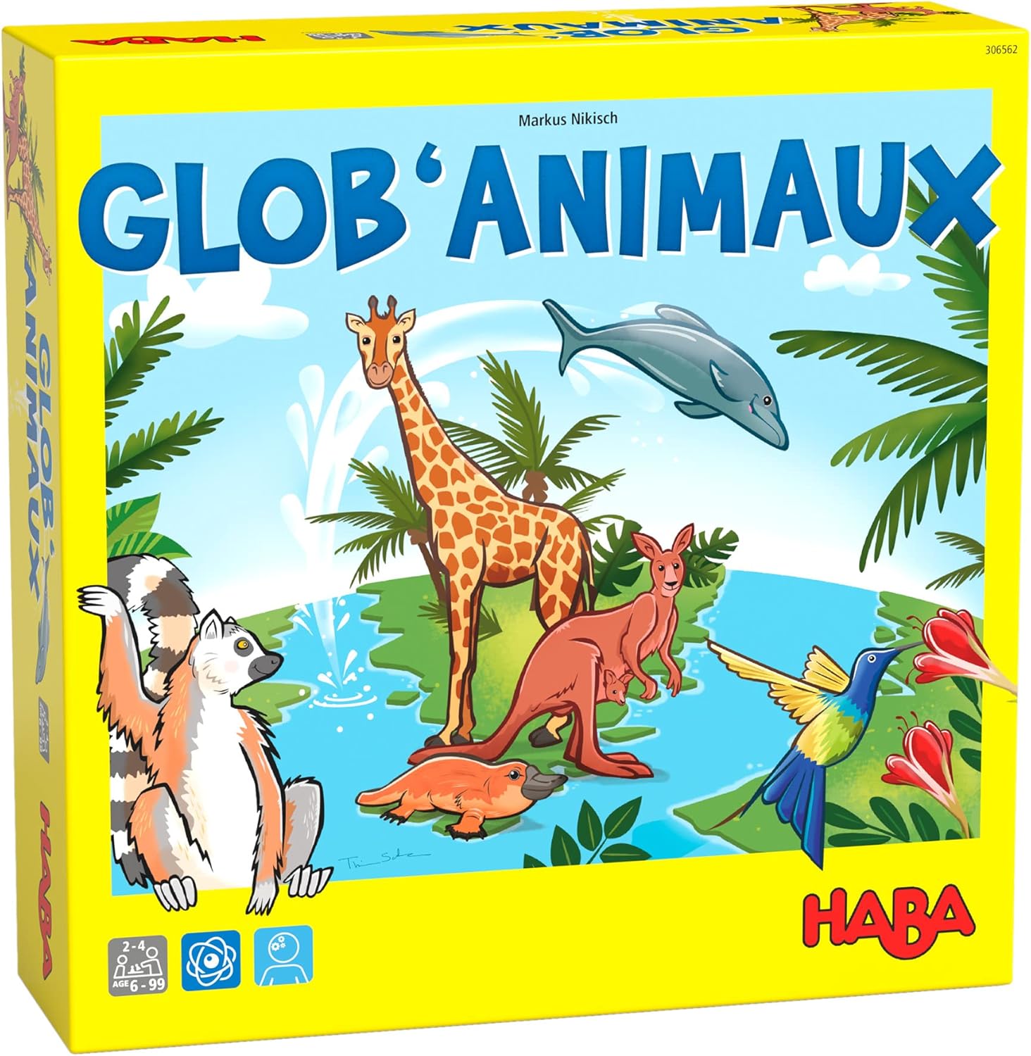 HABA - Glob‘Animaux - Jeu de société - Jeu de connaissances sur les animaux et insectes - 5 ans et plus - 306562