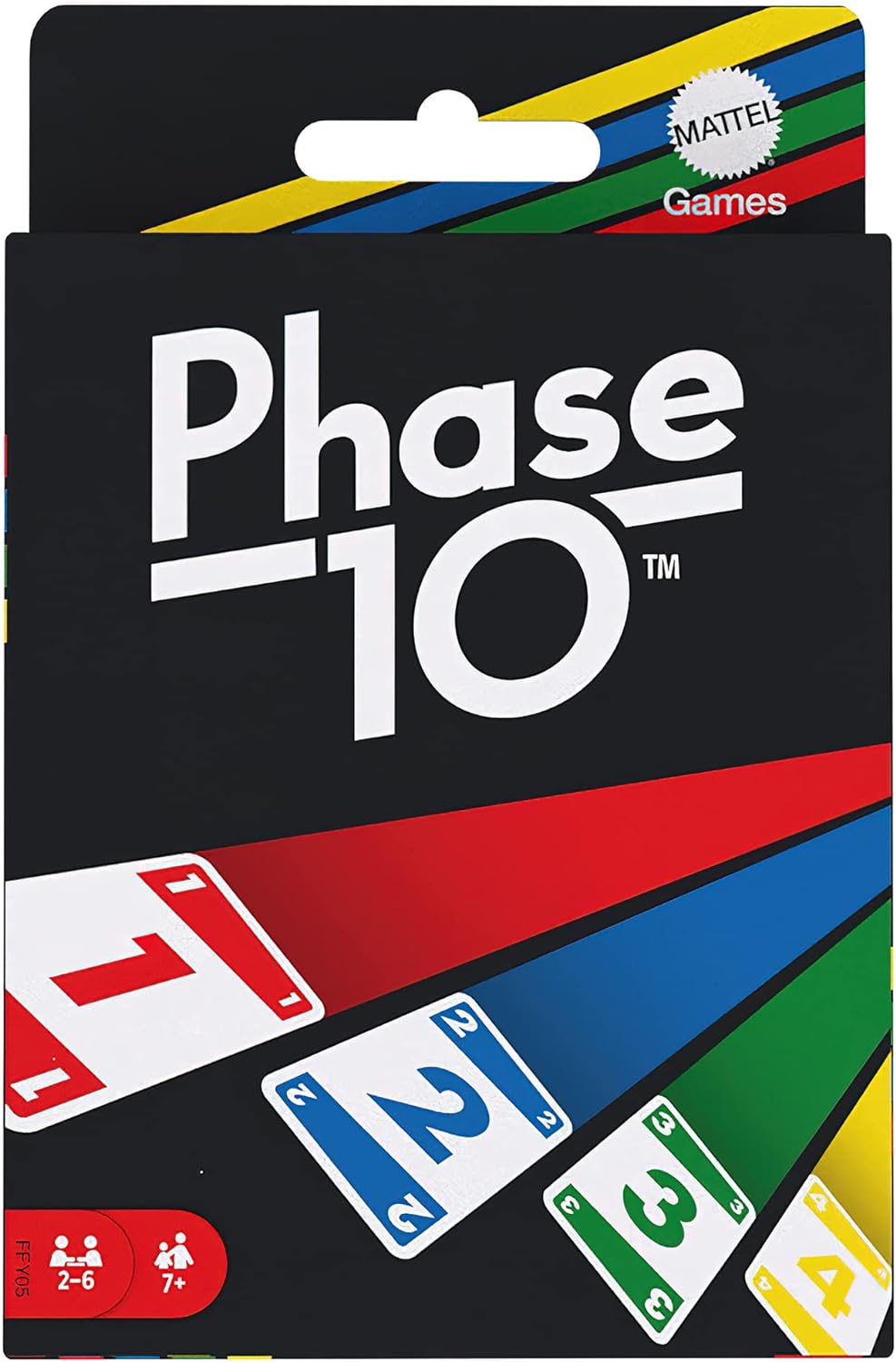 Mattel Games - Phase 10 Jeu De Cartes De Style Rami, Jeu De Société De 2 à 6 Joueurs Dès 7 Ans