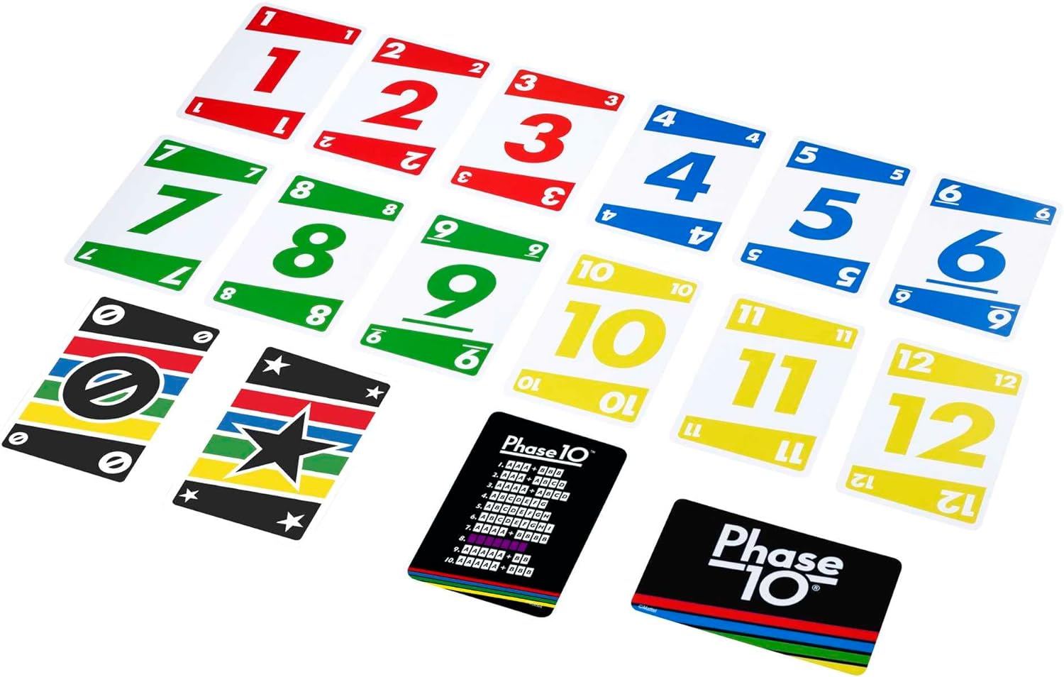 Mattel Games - Phase 10 Jeu De Cartes De Style Rami, Jeu De Société De 2 à 6 Joueurs Dès 7 Ans