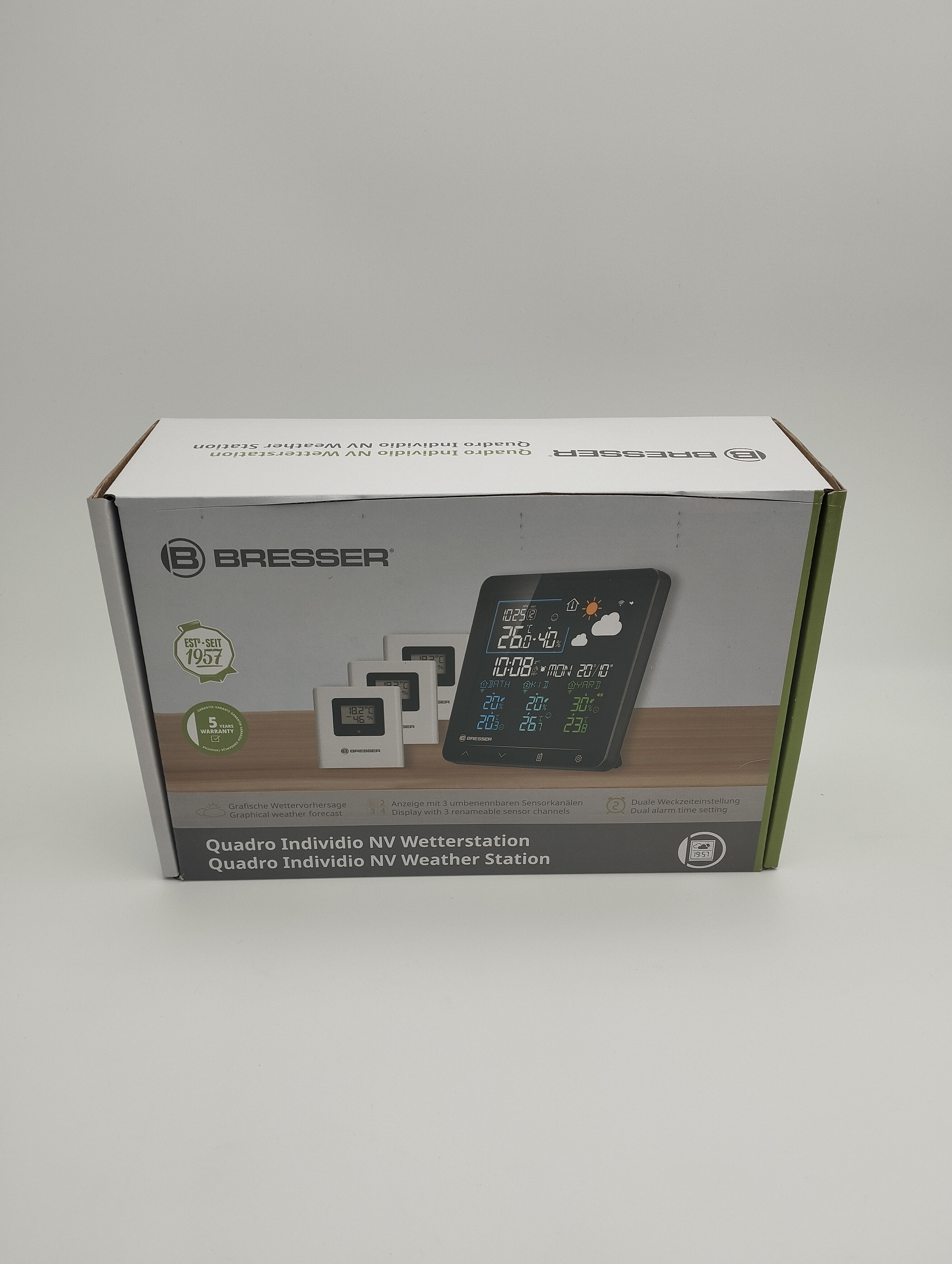 Station météo Bresser Quadro Individio avec capteurs sans fil