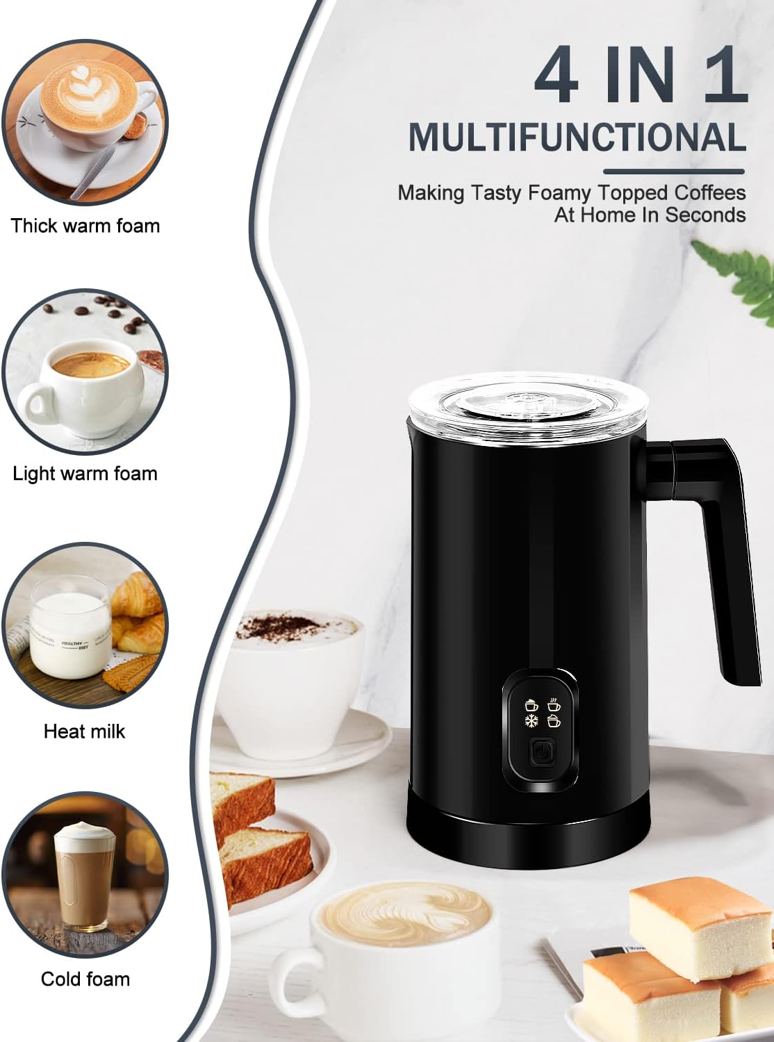 Mousseur à lait - 400 W 350 ml
