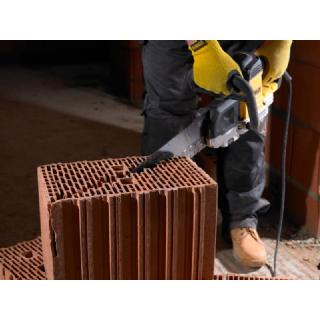 DEWALT Lame De Scie Sabre Alligator Universelle TCT 78 Dents Pour Brique 425mm Lame En Acier Robuste DT2966-QZ