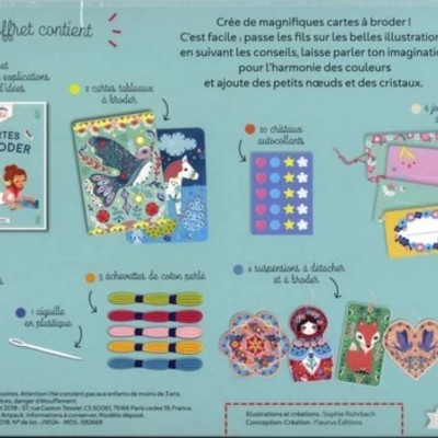 Coffret Cartes à broder